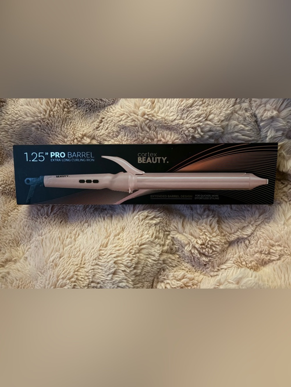 Cortex Beauty 1.25” Curling Iron | Extra Long Barrel | Pink | New